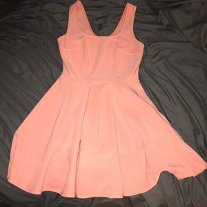 Lulus coral skater dress